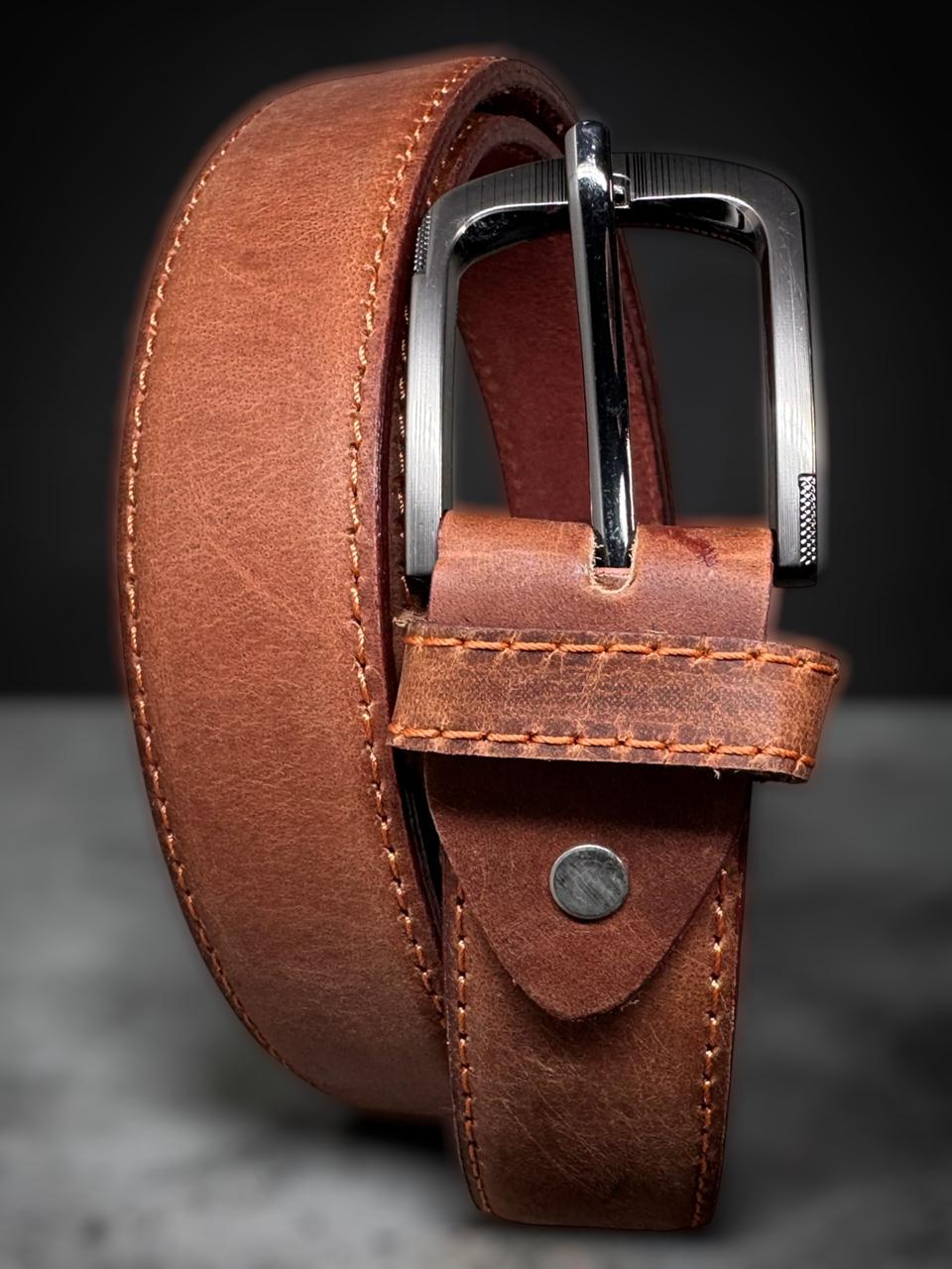 Cow leather mens belts