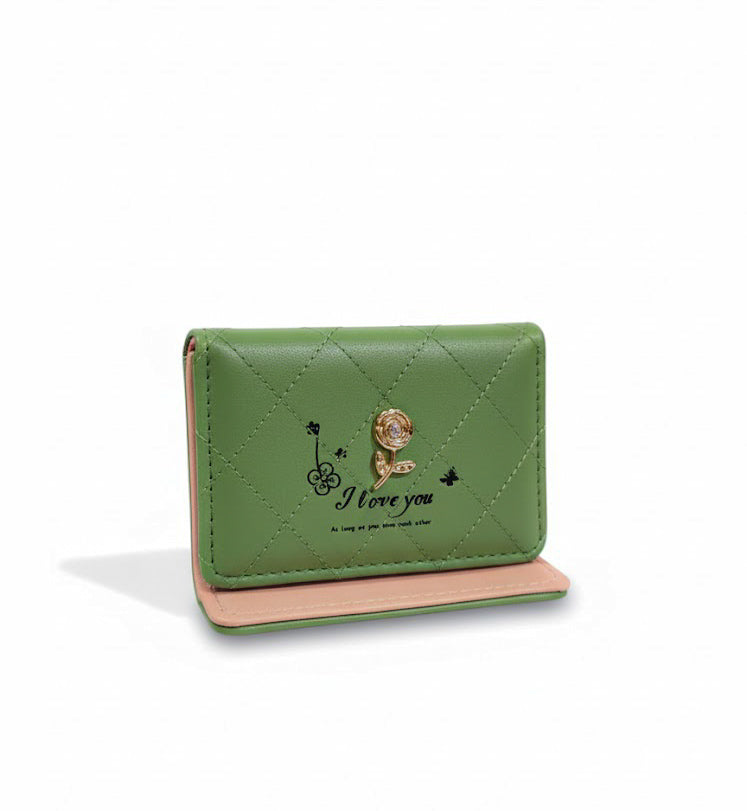 Olive Love Bear Card Holder