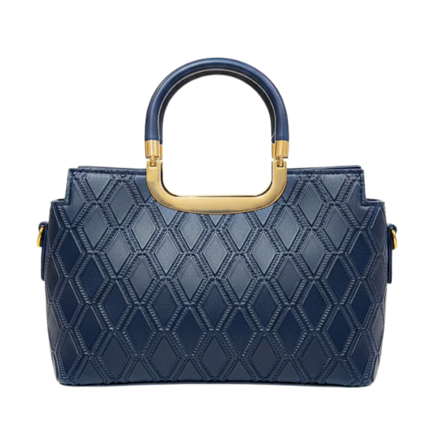 Navy Diamond Luxe Tote
