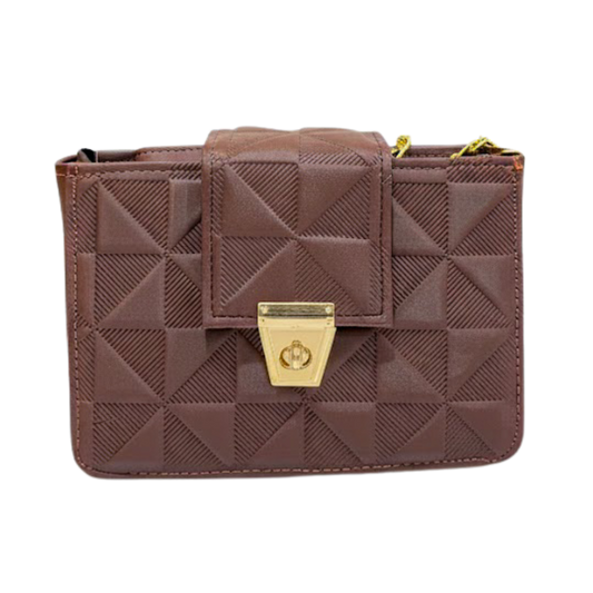 Mocha Quilted Luxe Crossbody