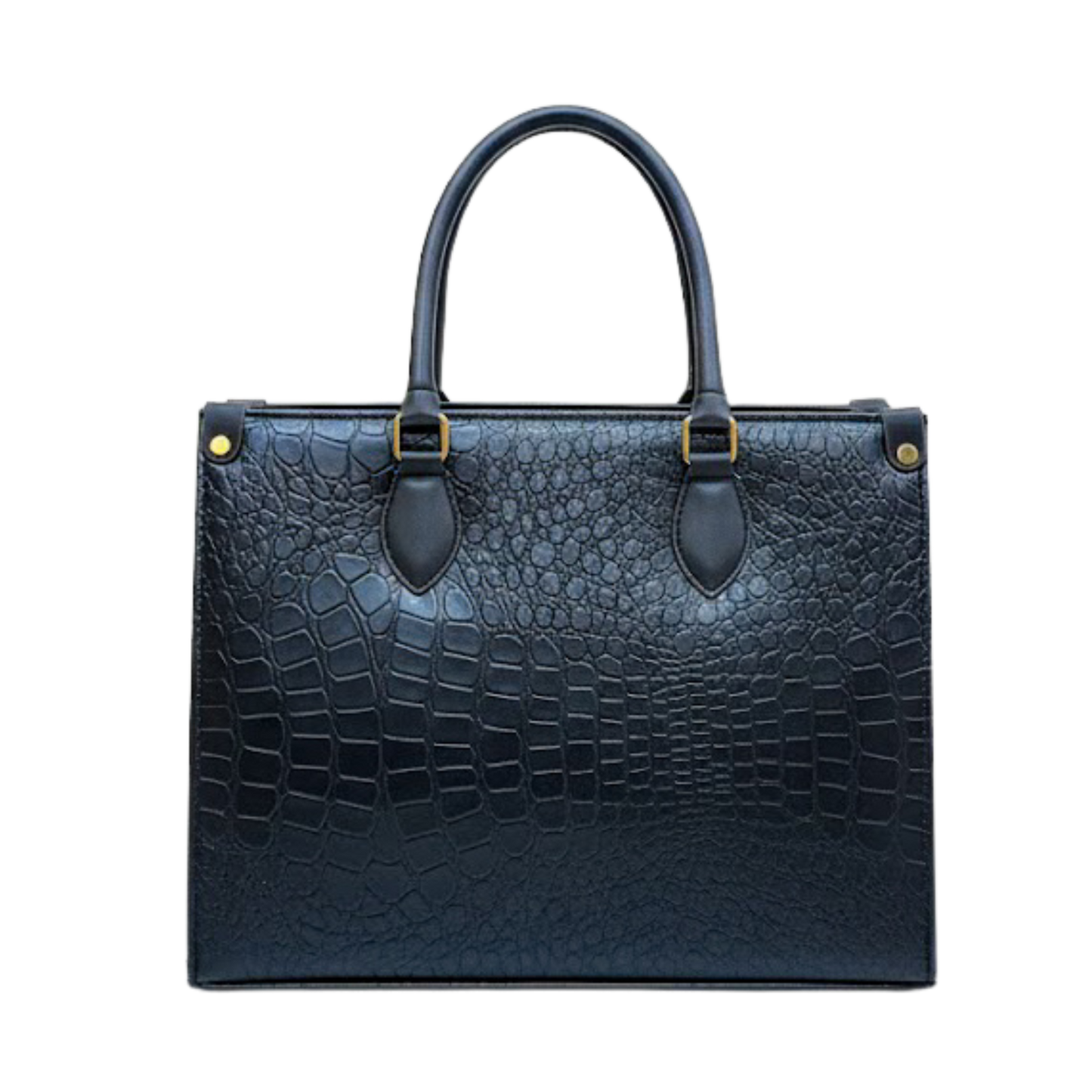 Brown Crocodile Tote Bag